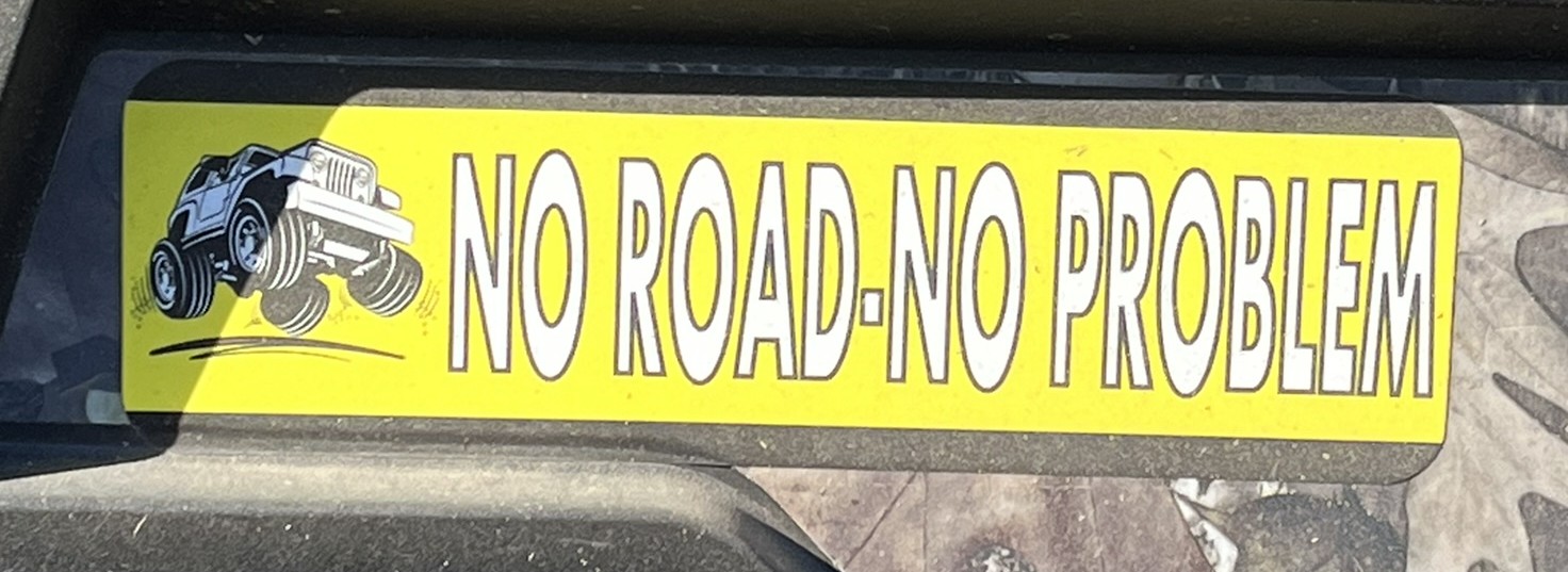 No Road, No Problem